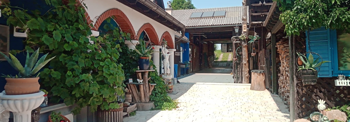 Waldviertel - Jutta Deluxe Farmhouse - Arkaden Innenhof / Arcade courtyard
