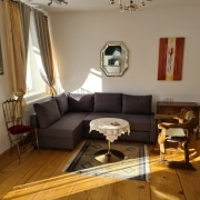 Bad Reichenhall - Villa Bariole - Jutta Deluxe Apartment Top 2 - Living room & Sofabed